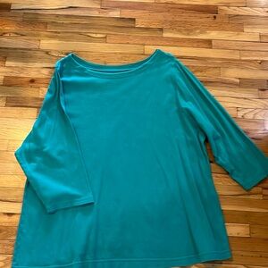 Women’s plus green shirt